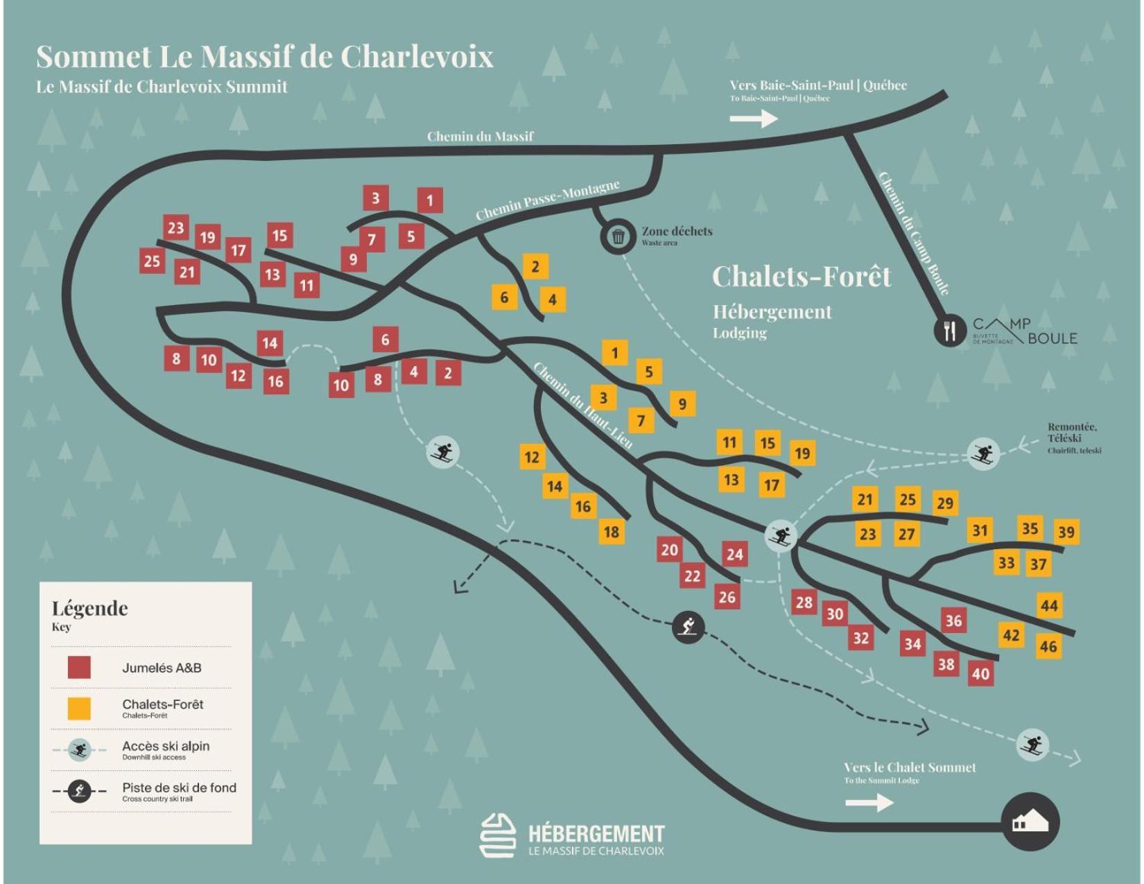 פטיט-ריבייר-סן-פרנסואה Les Chalets Du Massif De Charlevoix מראה חיצוני תמונה